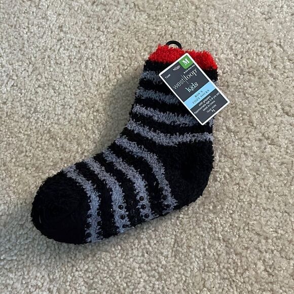 NWT WEST LOOP BOYS COZY SOCKS WITH GRIPPERS - Picture 1 of 8